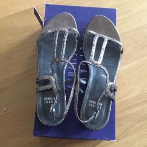 Stuart Weitzman snake sandals